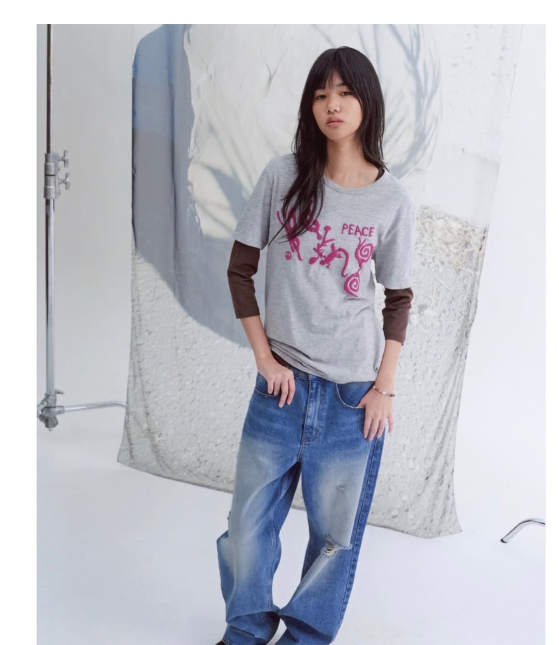 웰빙익스프레스 BEING nature half sleeve grey 상품이미지2