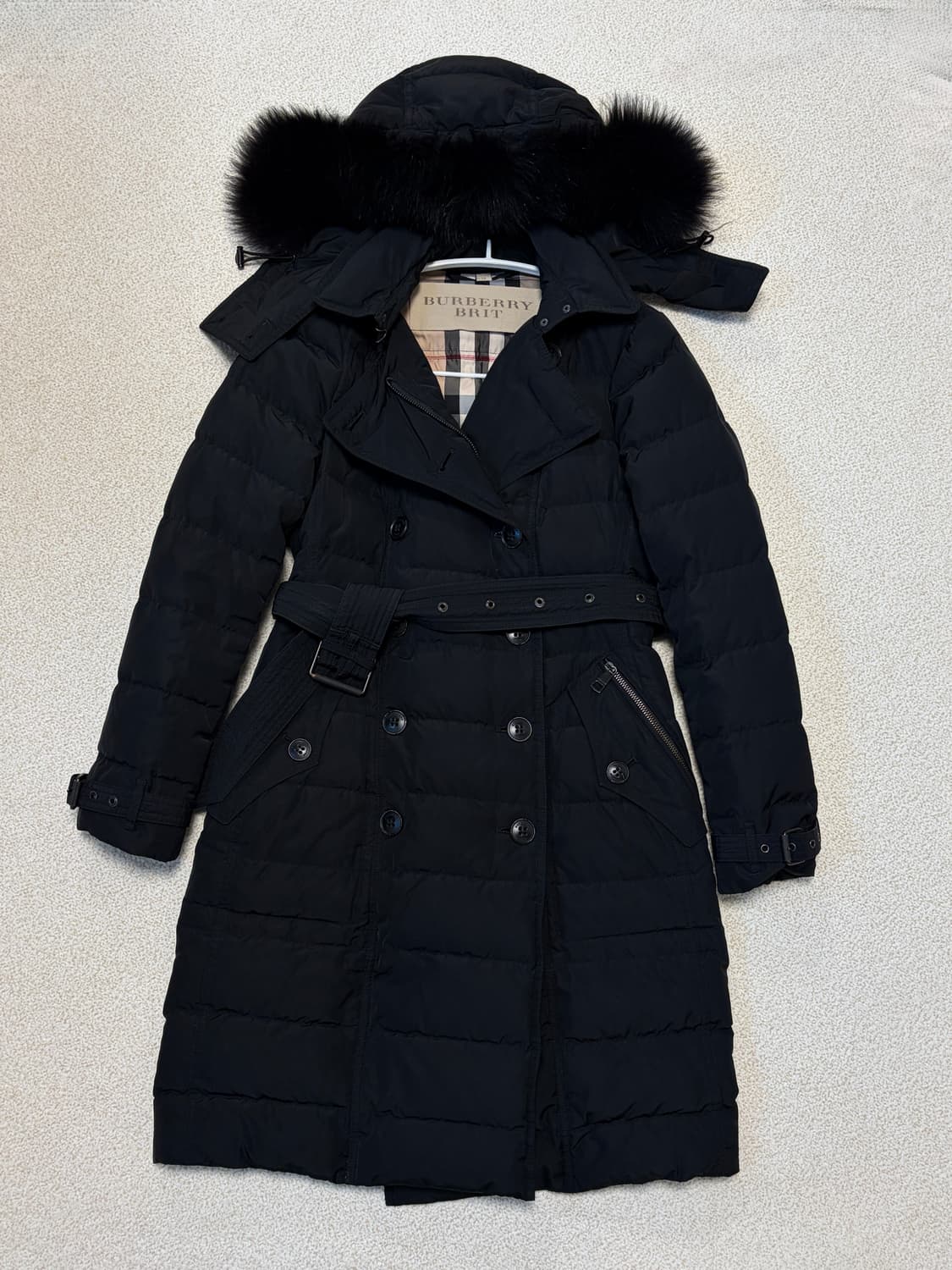 버버리 알러데일 폭스퍼 롱패딩 상품이미지5