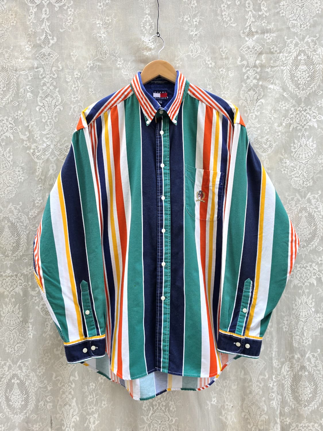 90s 타미 힐피거 멀티 컬러 셔츠 상품이미지1