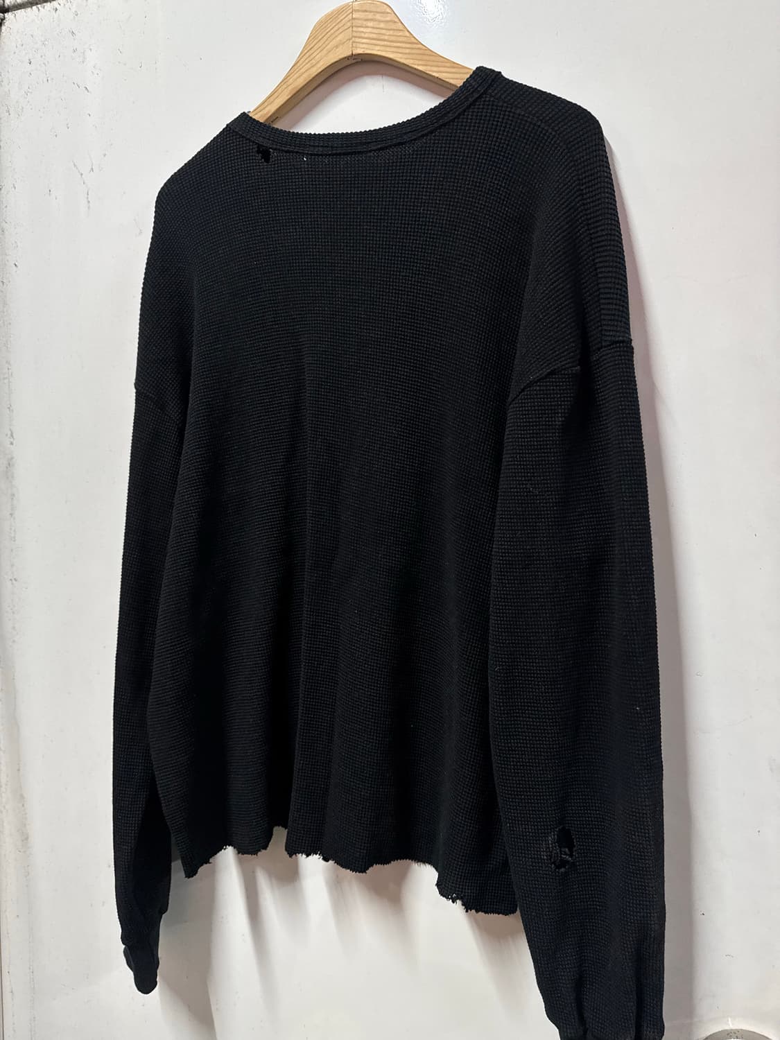 빈티지 와플 레이어드 긴팔 상품이미지5