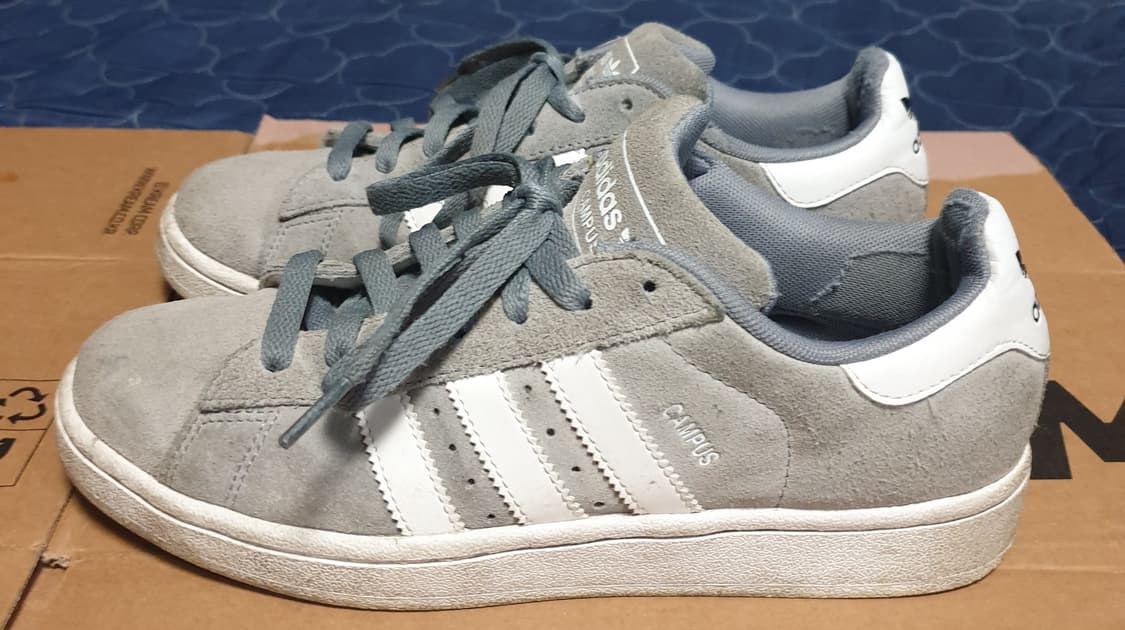 아디다스 캠퍼스2 스웨이드 스니커즈 그레이 (245) 상품이미지4