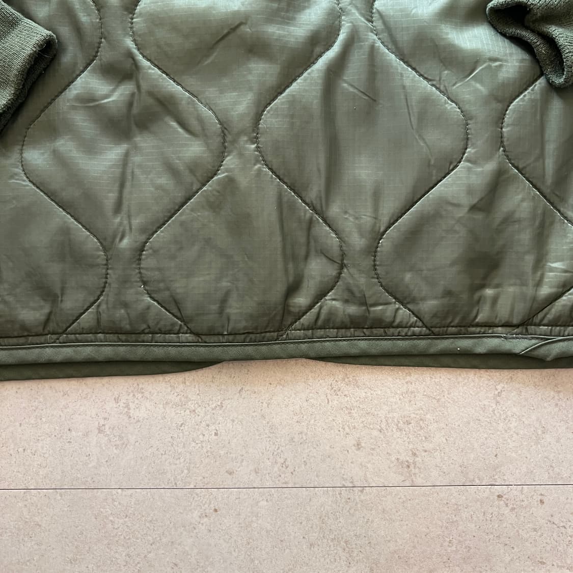 빈티지 00s CDG Alpha Industries 퀼팅 라이너 자켓 상품이미지6