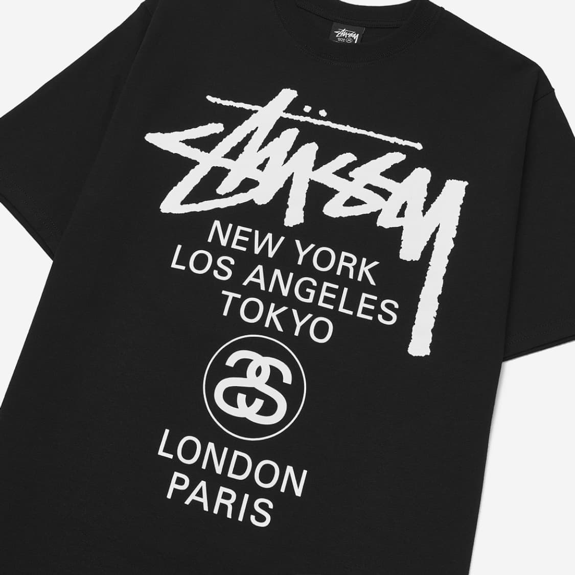 스투시 월드투어 반팔 티셔츠 블랙 상품이미지3