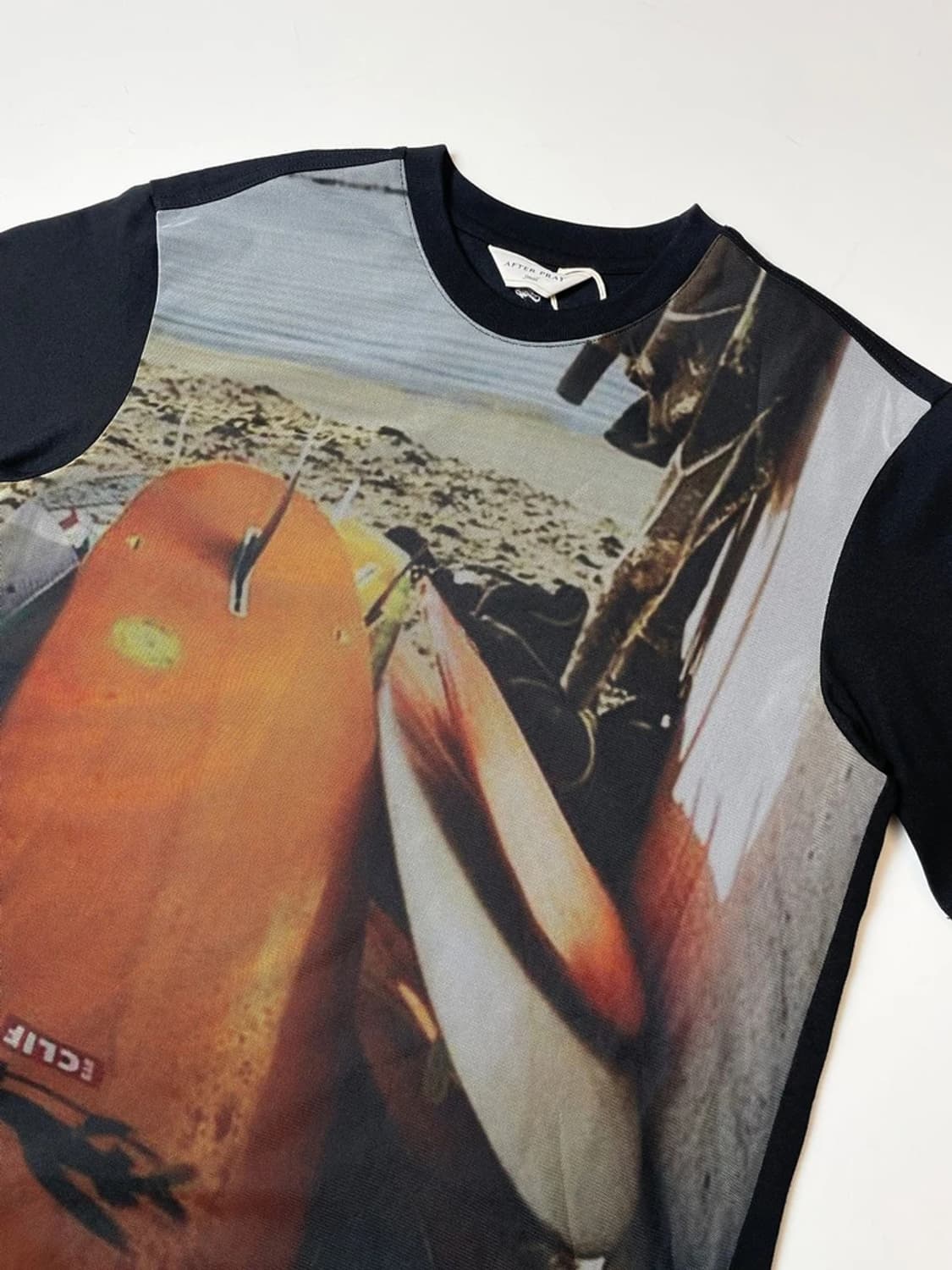 애프터프레이 프린트 메시 레이어 반팔 티셔츠 PN9462 상품이미지2