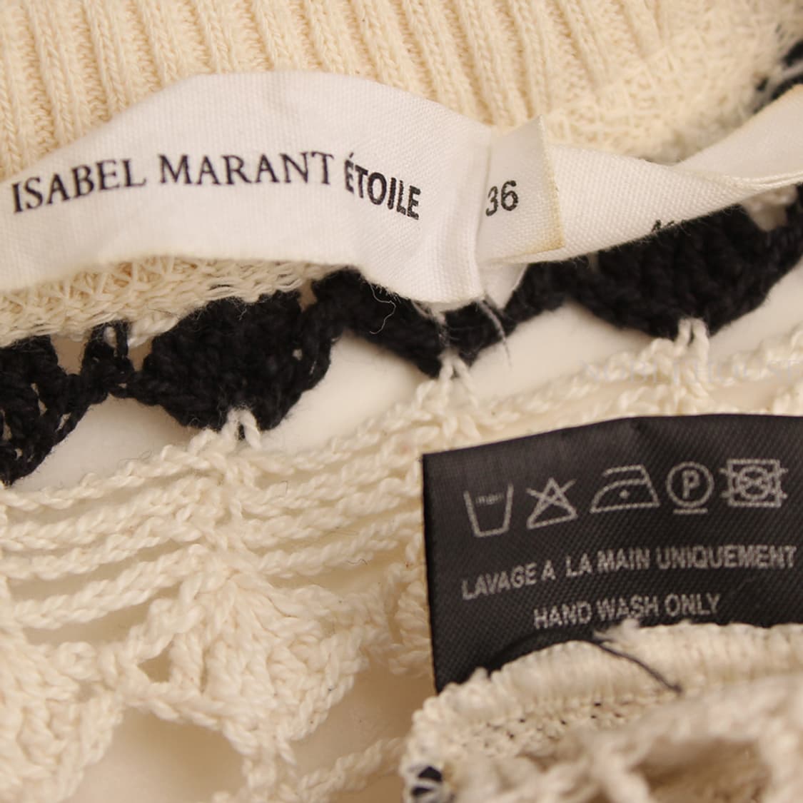 이자벨마랑 에뚜알 아이보리 스트라이프 그물 니트 44 상품이미지4