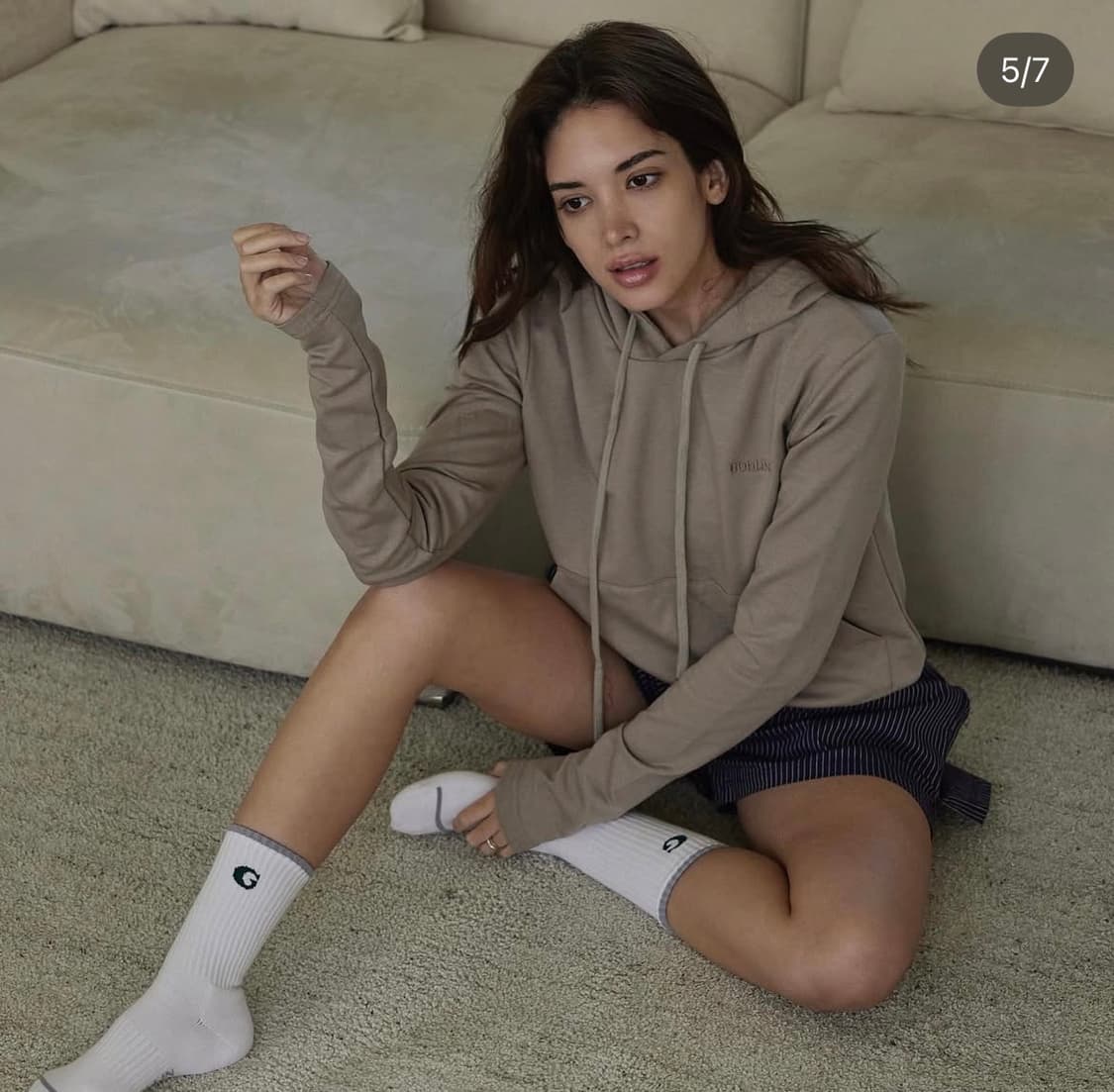 고블린웨어 릴렉스핏 후디, 뮤트 브라운, 새상품 상품이미지2