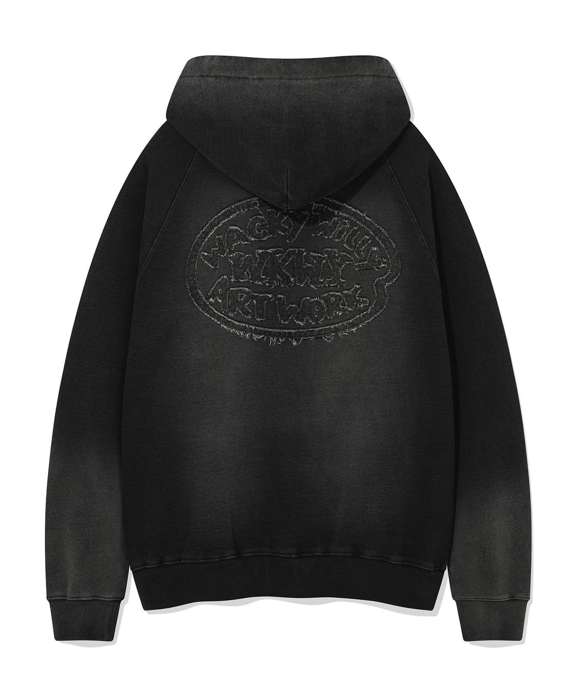 WACKY WLLIS 와키윌리 데님 라이크 후드집업 블랙 S 상품이미지2