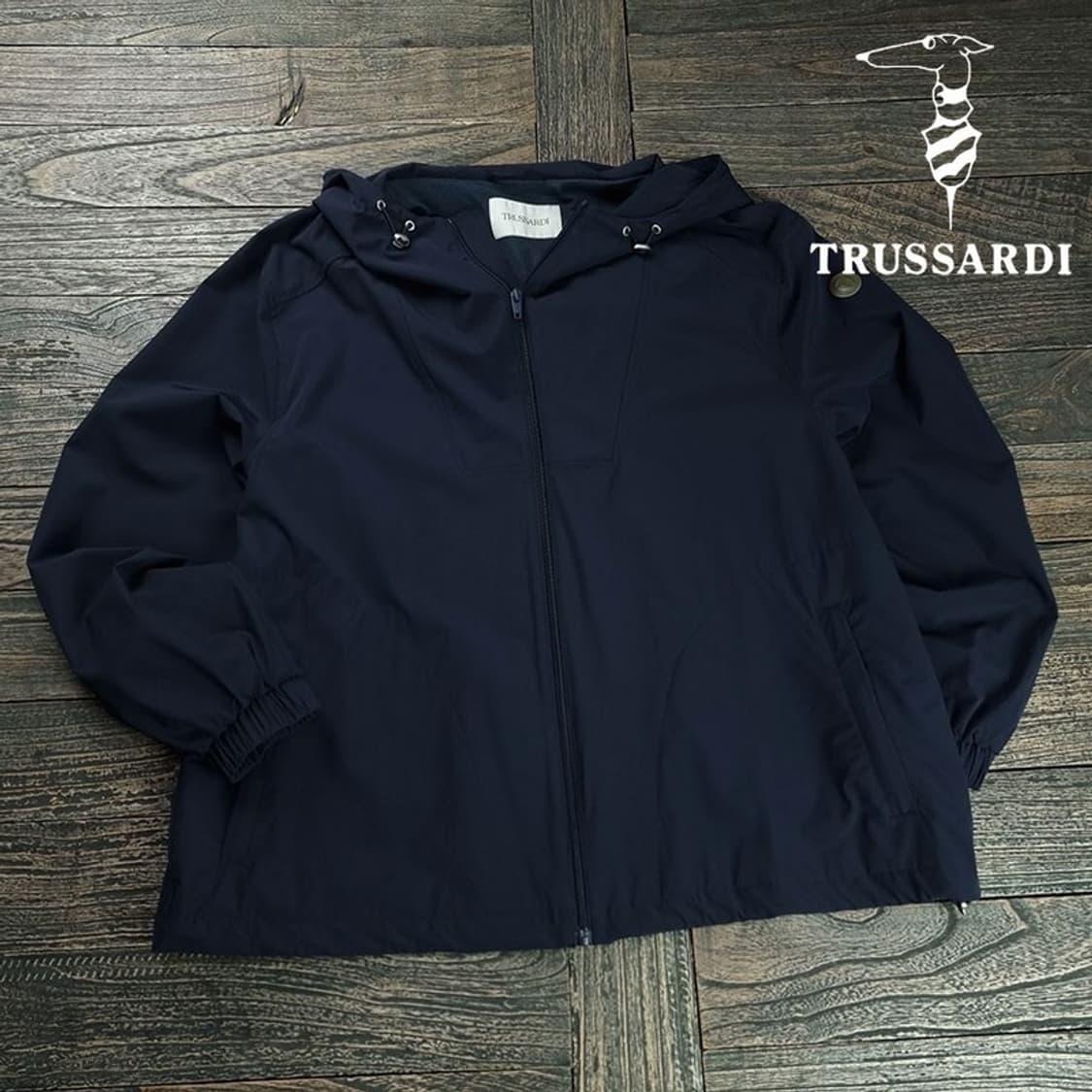 [트루사르디] 루즈핏 후드 바람막이 자켓 네이비 P01517 상품이미지1