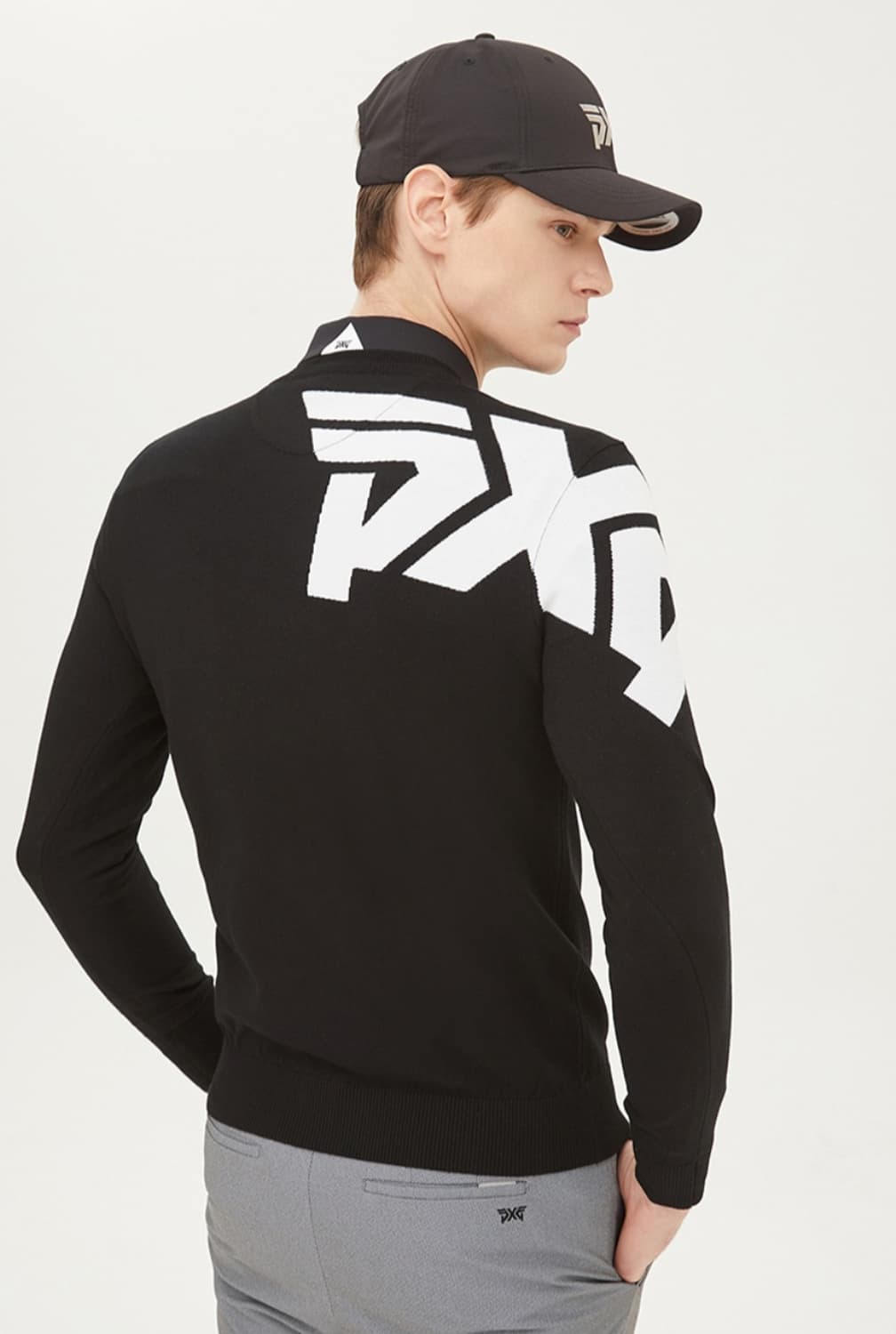 PXG 골프 빅 로고 라운드 풀오버 니트 XL (100-105) 상품이미지2