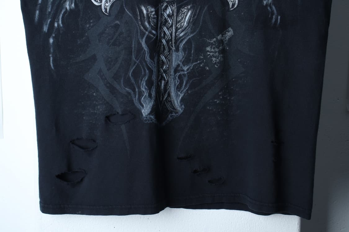 (L-XL) 브랜드빈티지 반팔 티셔츠 커스텀 리폼 그런지-199976 상품이미지4