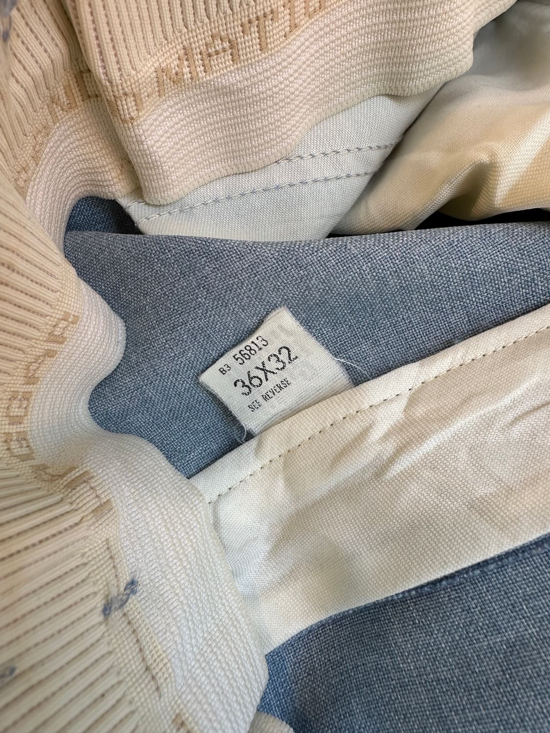 [36x32]Old Haggar 랩 트라우저 팬츠 소라색  36x32 상품이미지8