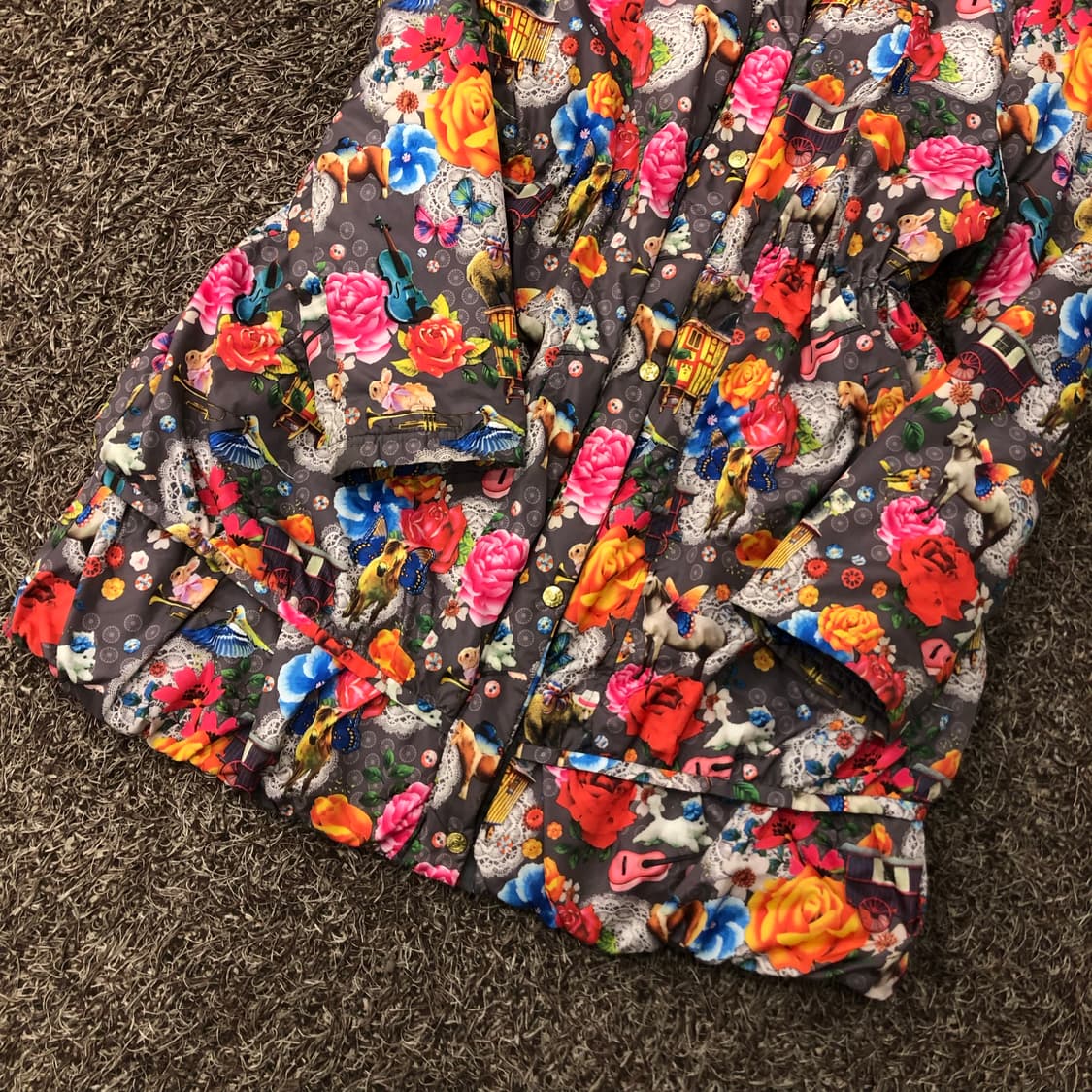 XL 오일릴리 플라워 패턴 점퍼 상품이미지3