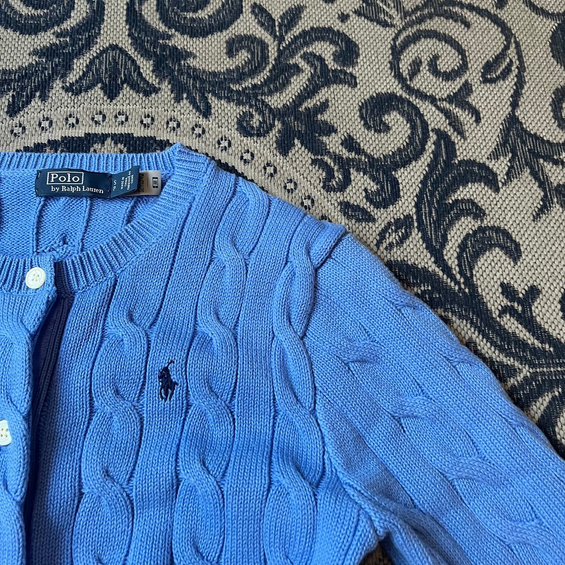 S 폴로 케이블 니트 가디건/W2346 상품이미지2