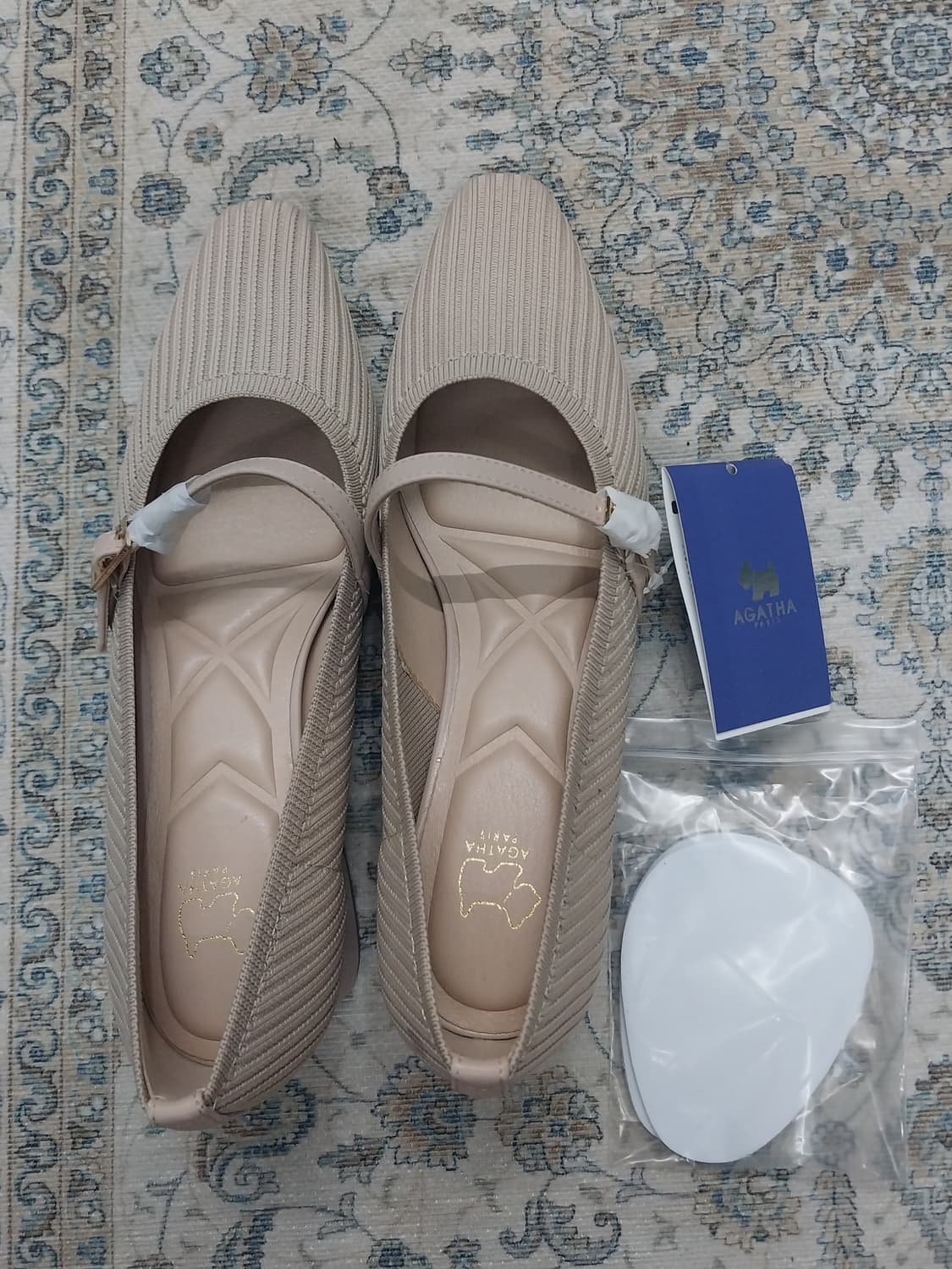 (새상품) 아가타 파리 베이지 플랫 메리제인 슈즈 235 상품이미지5