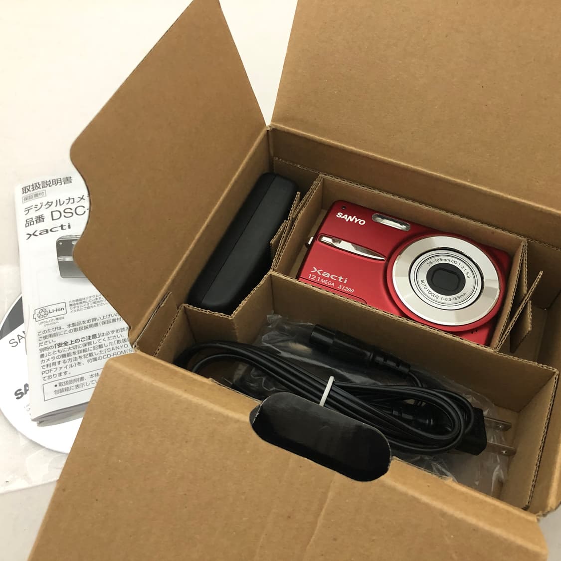  (미품, 박스셋) 산요 Sanyo 작티 DSC-X1200 카메라 레드 상품이미지2