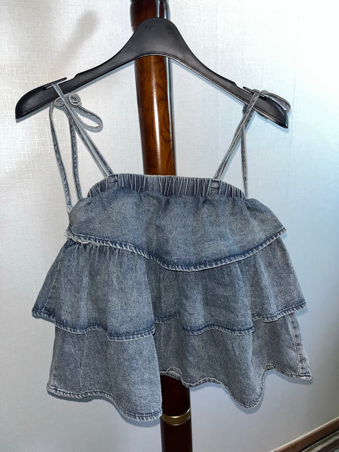 데님 나시 뷔스티에&스커트 / 모리 하구미 오리엔탈 데일리 빈티지 상품이미지2