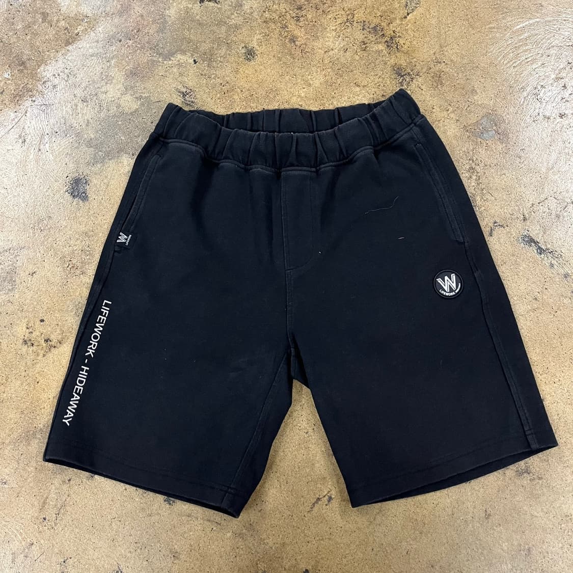 [정품/M] LIFEWORK 라이프워크 블랙 트레이닝 반바지 b10 상품이미지2