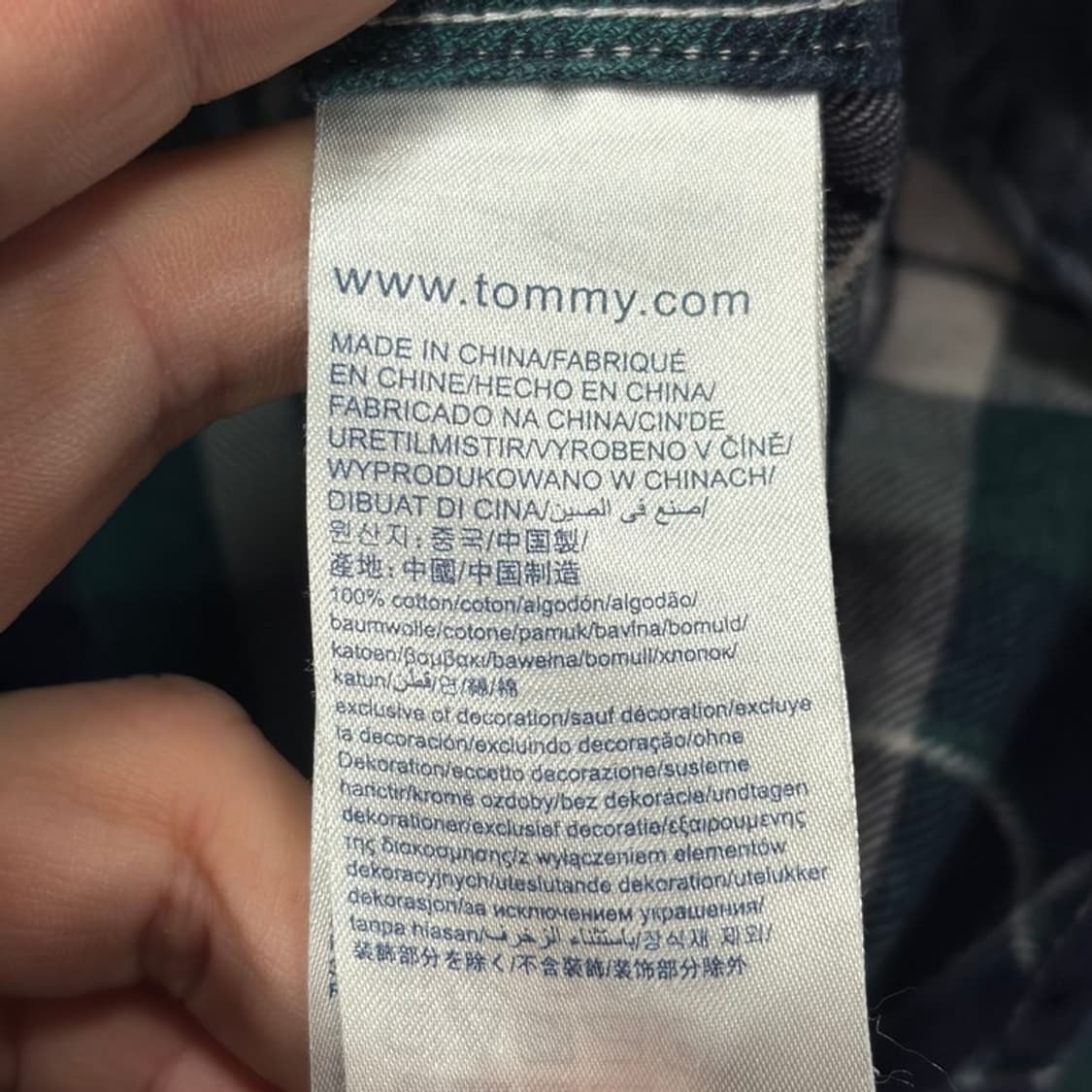 타미힐피거데님 체크 셔츠 v2688 상품이미지9