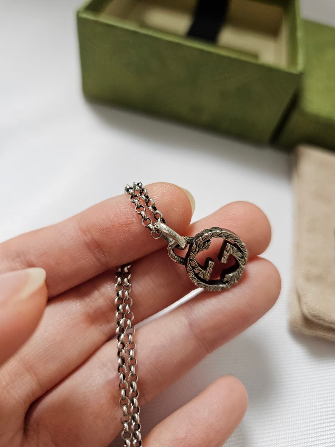 구찌 인터로킹 목걸이 (정품보증서포함) 상품이미지4