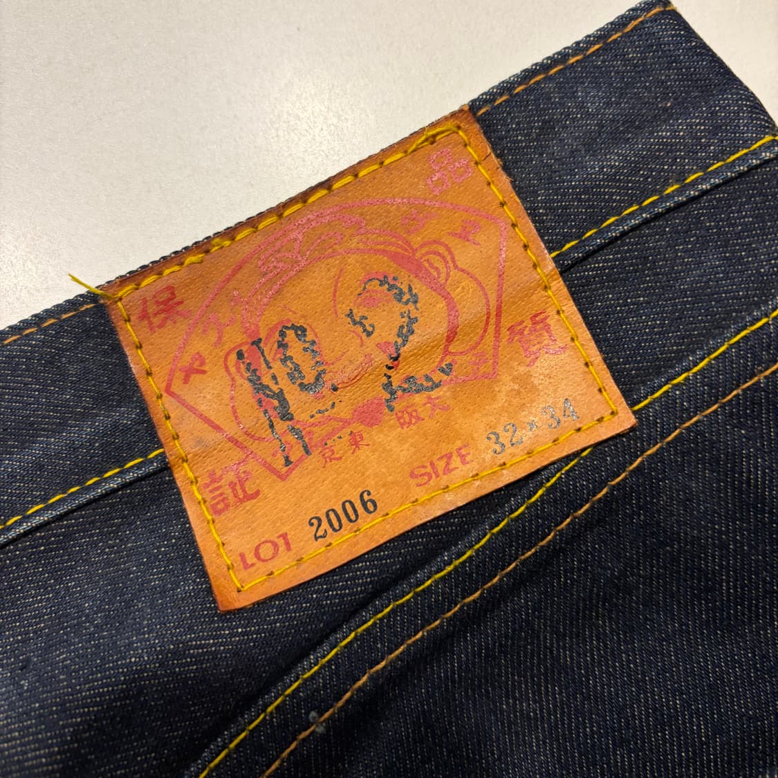 [34x32] EVISU 에비수 오사카 자수 데님 청바지 팬츠 E5 상품이미지5