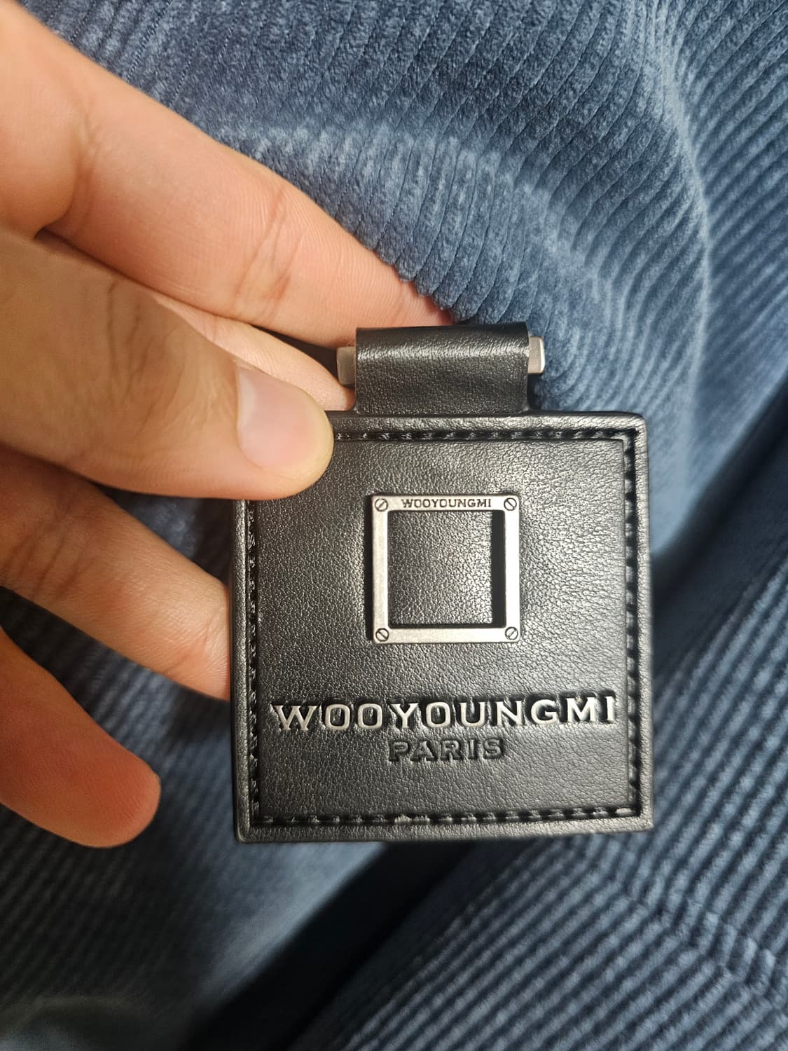 우영미 22fw 블루 코듀로이 구스다운 48사이즈(105오버) 상품이미지3