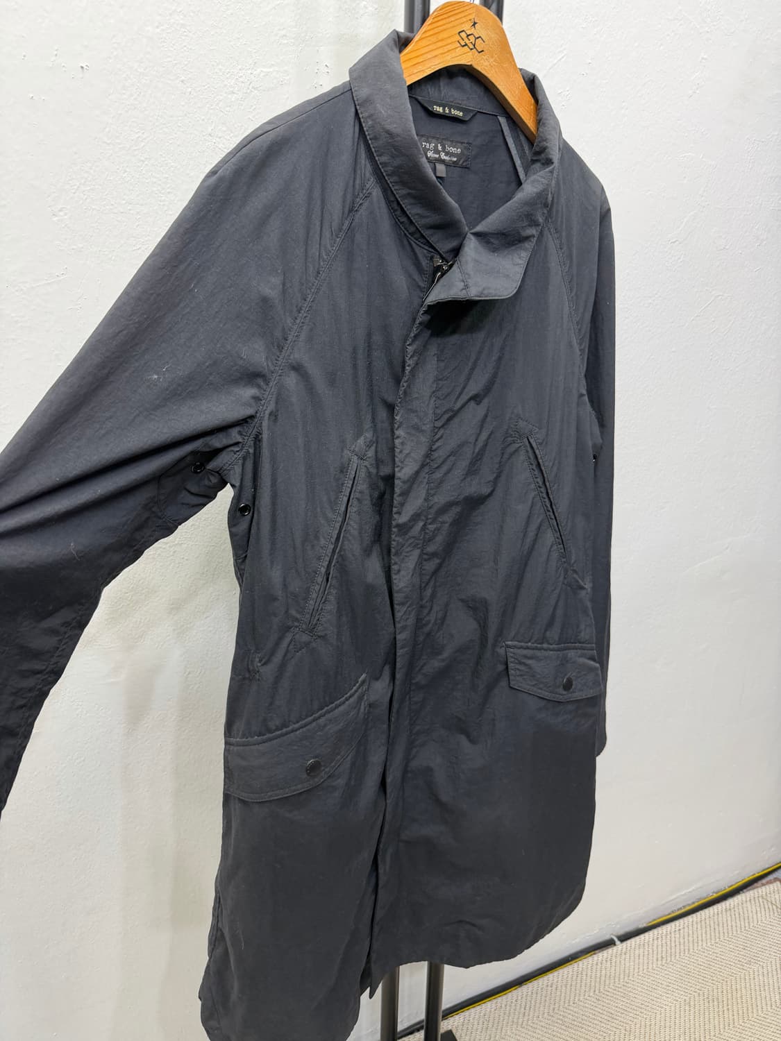 정품) rag & bone 랩앤본 오버핏 롱 바람막이 자켓 S 상품이미지2