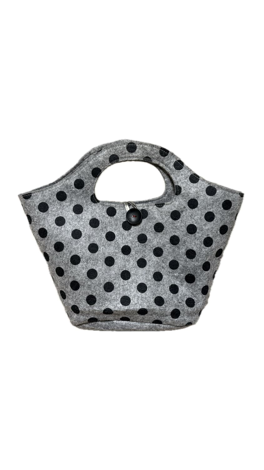 도트 단추 핸드백 상품이미지1
