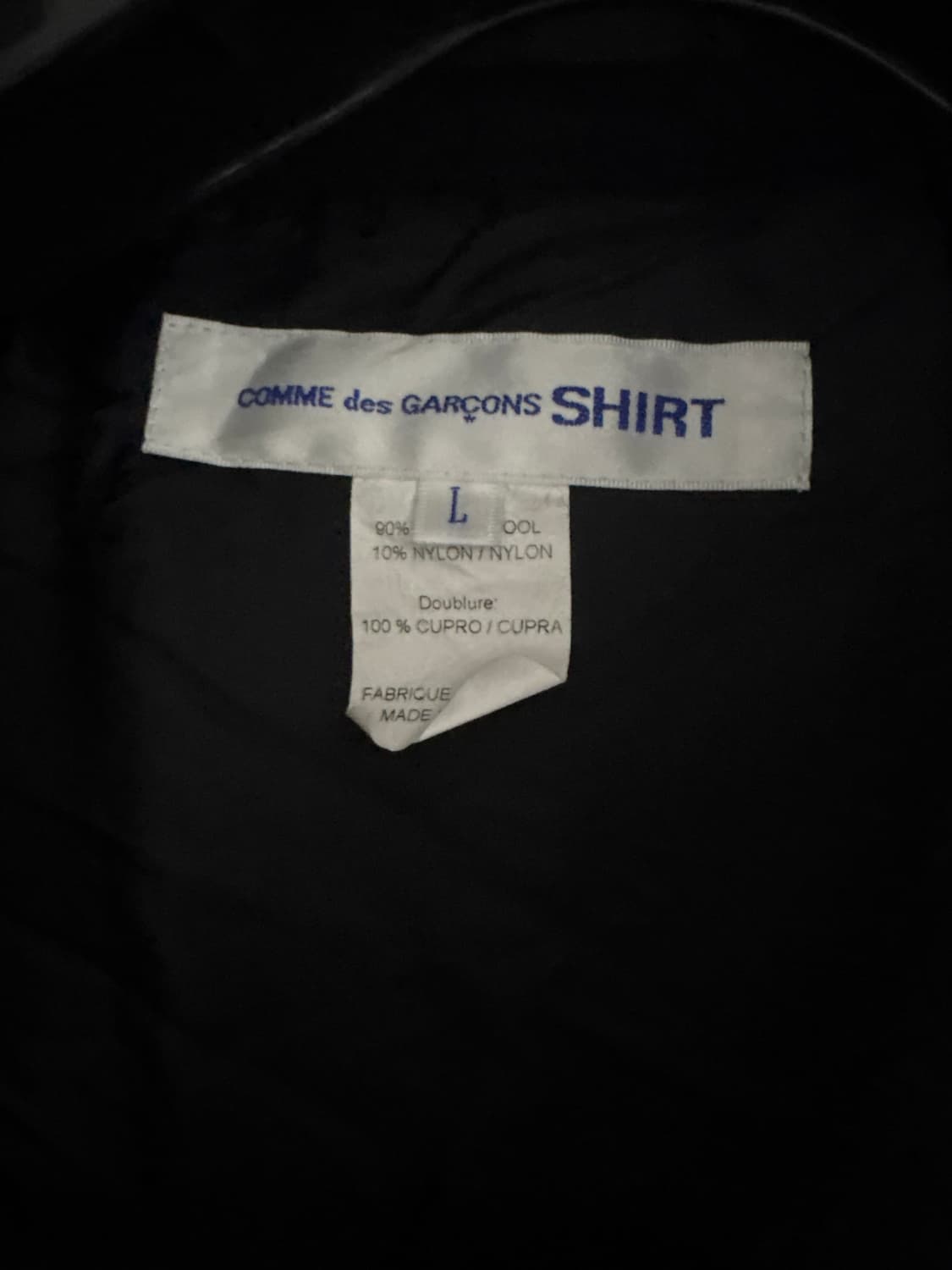 꼼데가르송 셔츠 더블 브레스티드 울 코트 상품이미지4