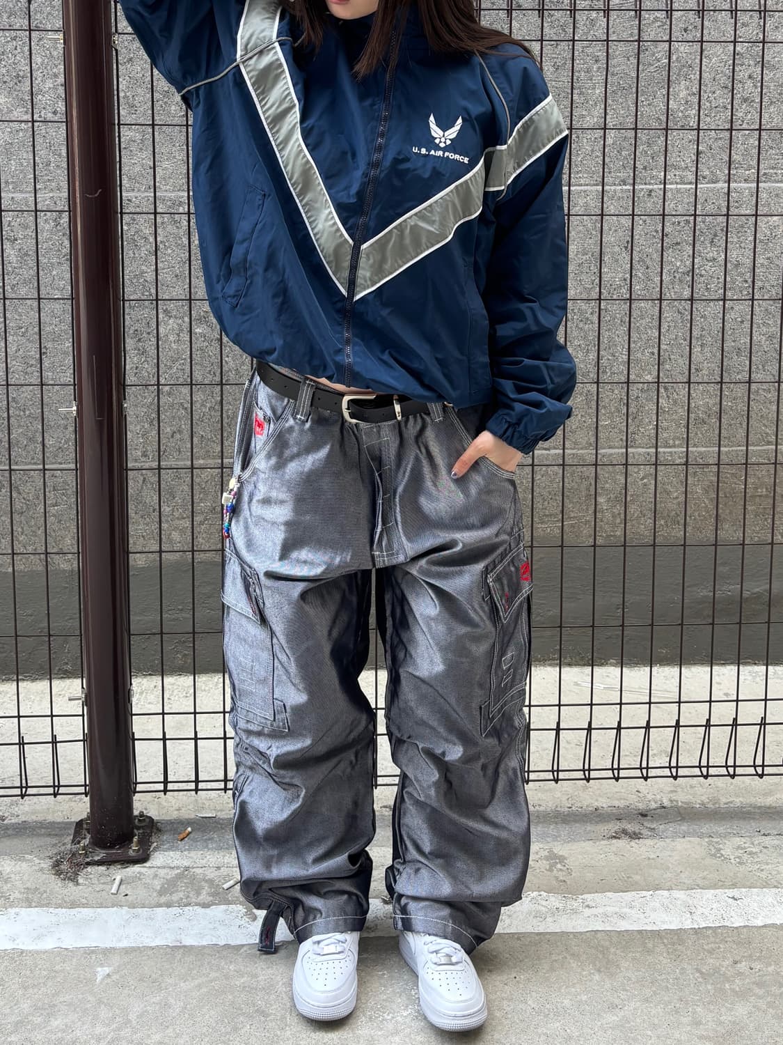 U.S. AIR FORCE네이비 바람막이 상품이미지3