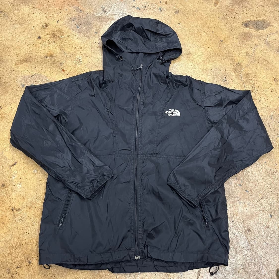 [정품/95,m] 노스페이스 블랙 바람막이 후드 자켓 b8 상품이미지2