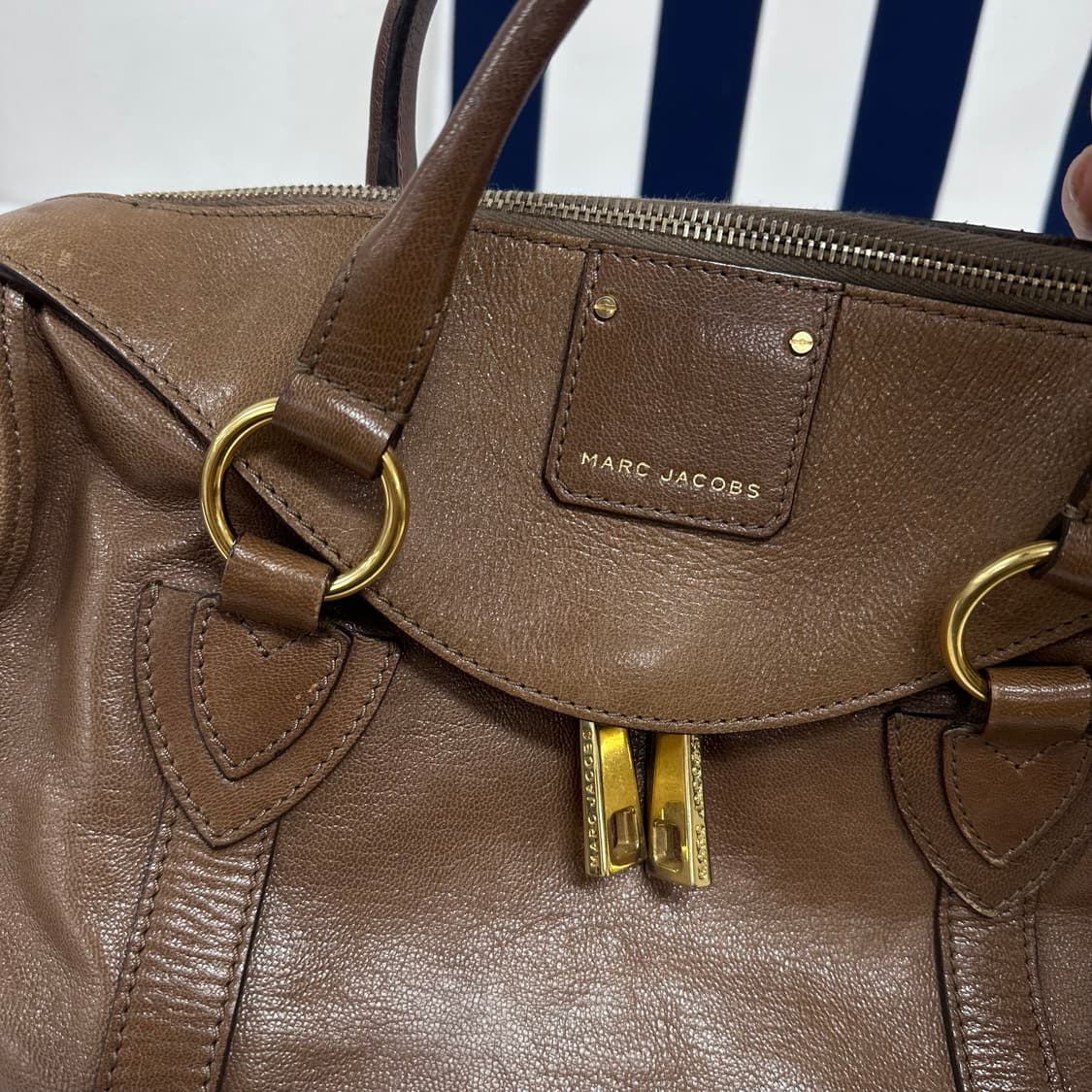 크제이콥스 브라운 레더 토트백 가죽 가방 상품이미지8