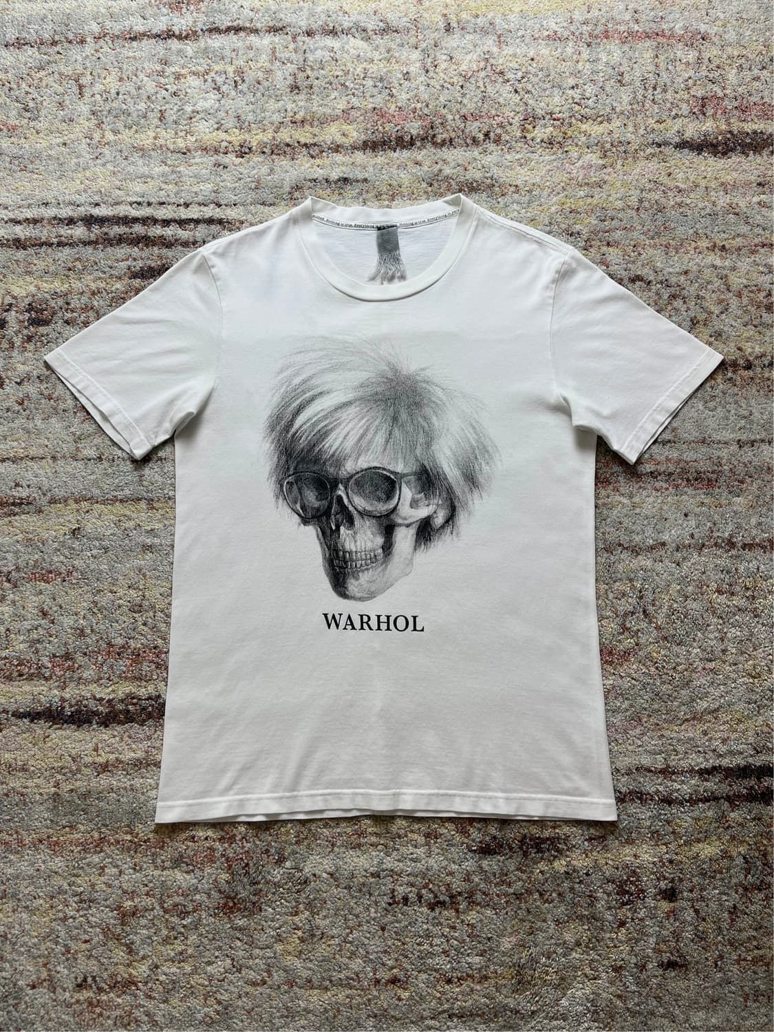 BIAS 빈티지 앤디워홀 데드맨 스컬 티셔츠 상품이미지2