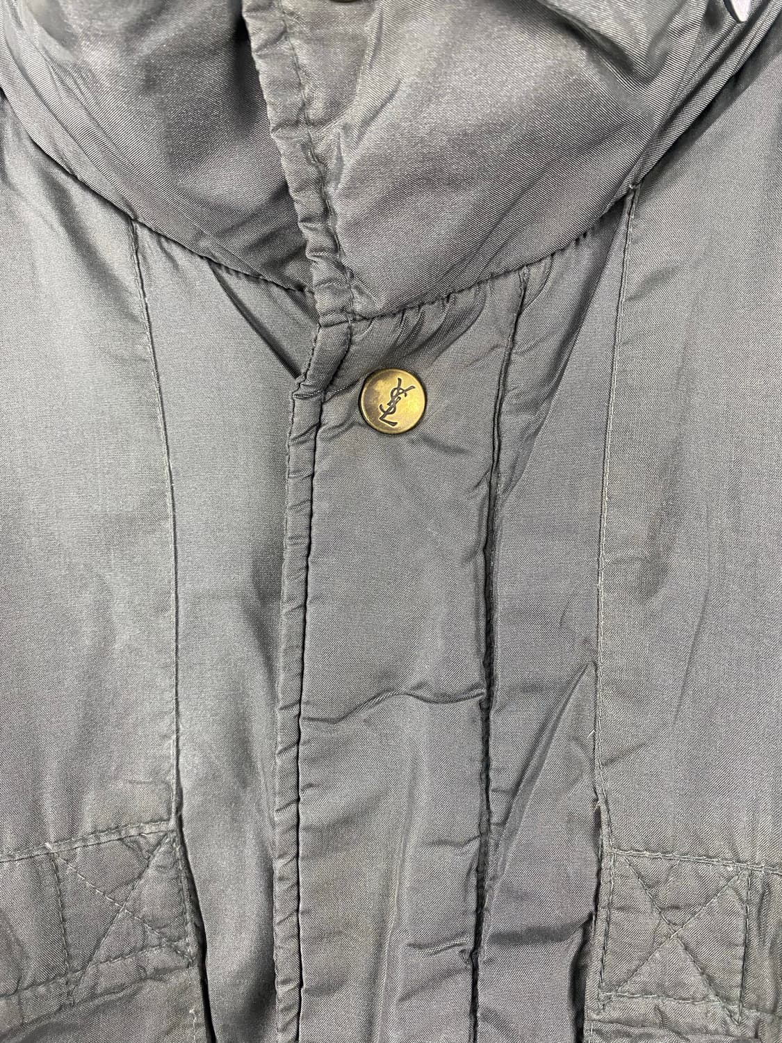 90s 입생로랑 YSL 구스다운 라이닝 사파리 자켓 L 상품이미지9