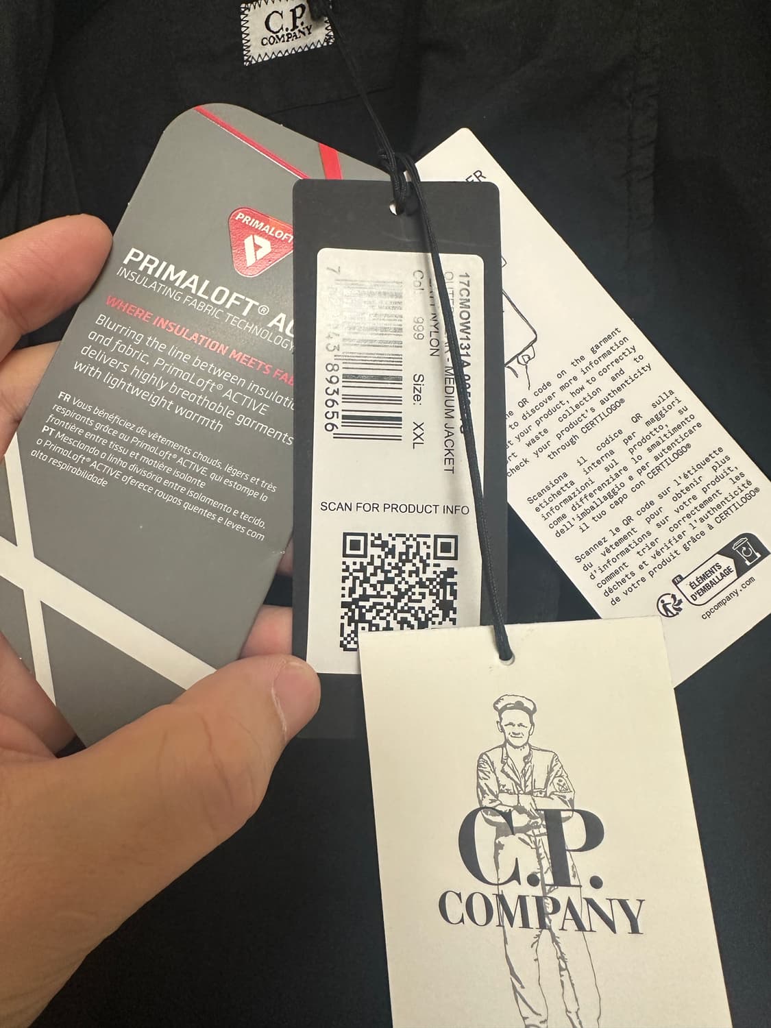 cp컴퍼니 24fw 플랫나일론 스탠다드 자켓 블랙 상품이미지7