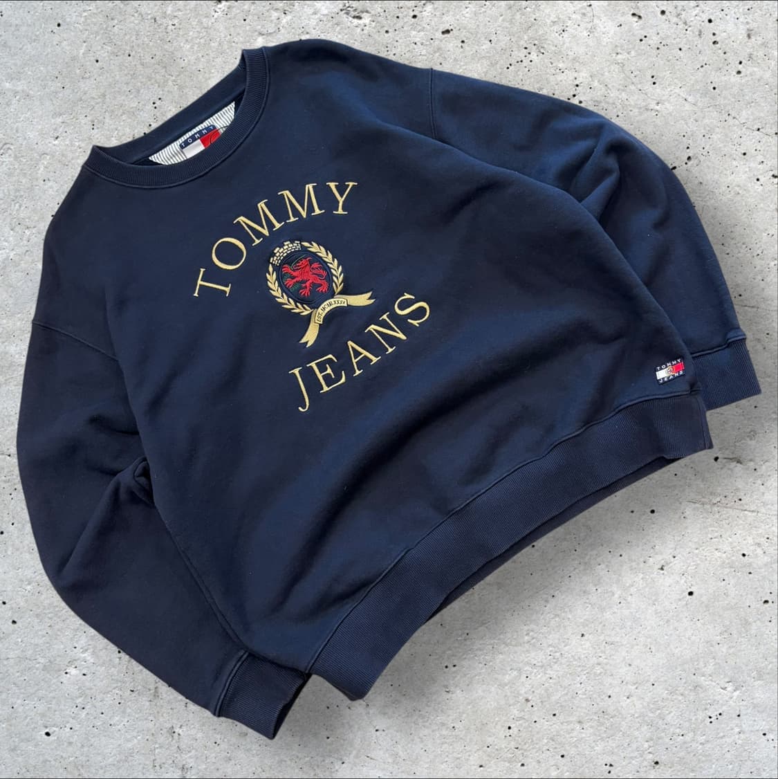 [XL] 타미진스 타미힐피거 네이비 맨투맨 티셔츠 C151 상품이미지1