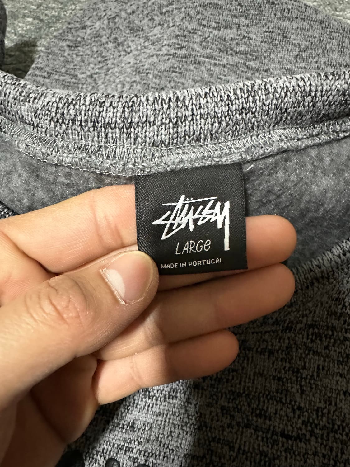 스투시 그레이 맨투맨 티셔츠 L 상품이미지2