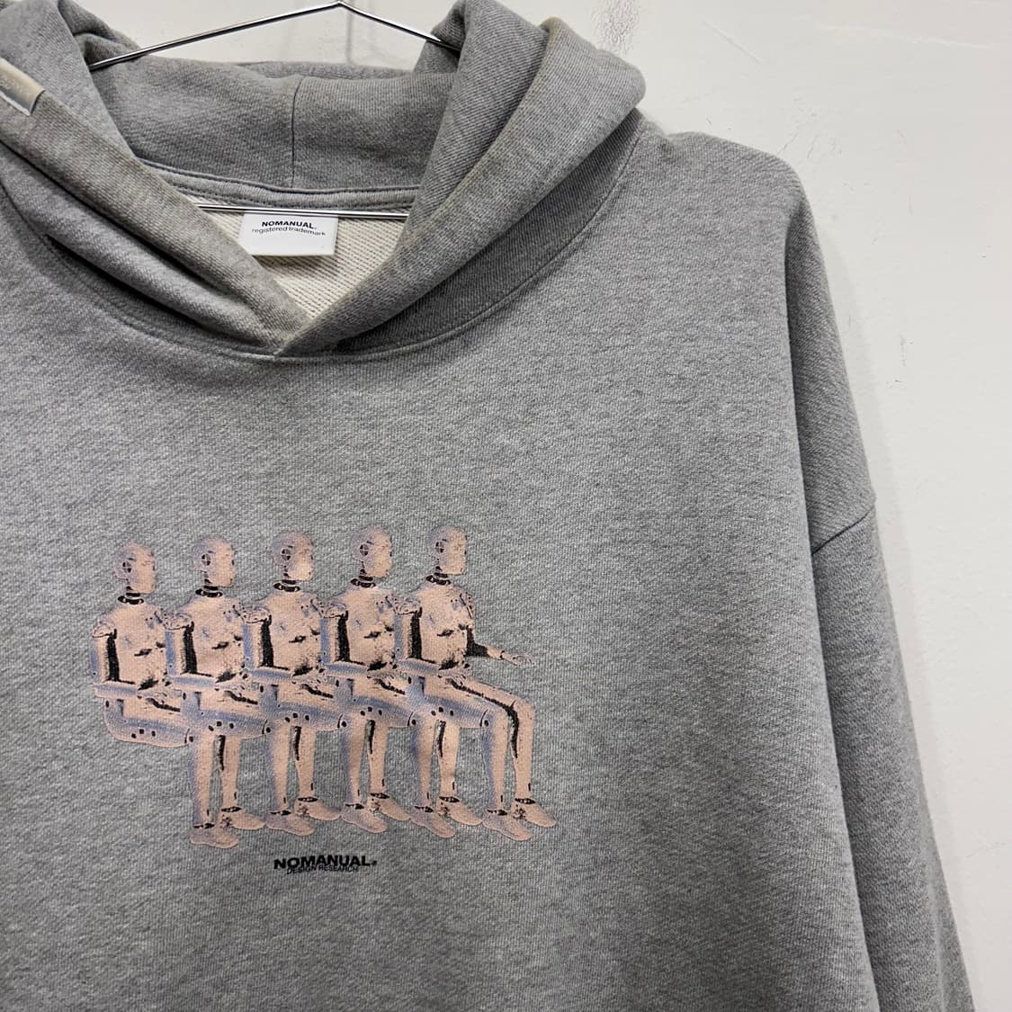 노매뉴얼 안드로이드 논스트링 오버핏 후드티 상품이미지1