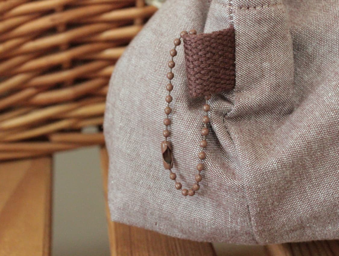 핸드메이드 브라운 바네 파우치 상품이미지4