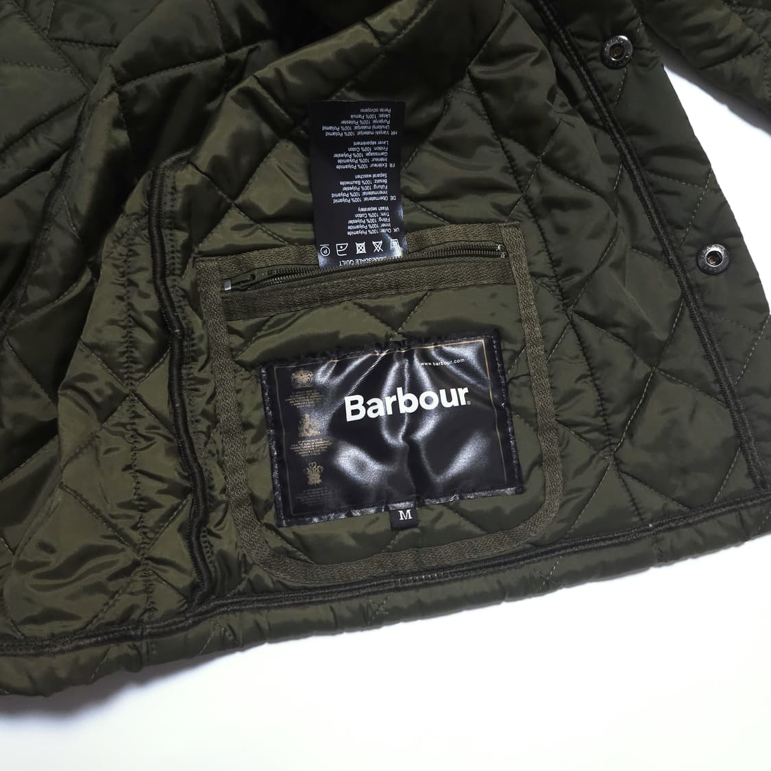 바버 Barbour 헤리티지 리데스데일 퀄팅 자켓 올리브 상품이미지7