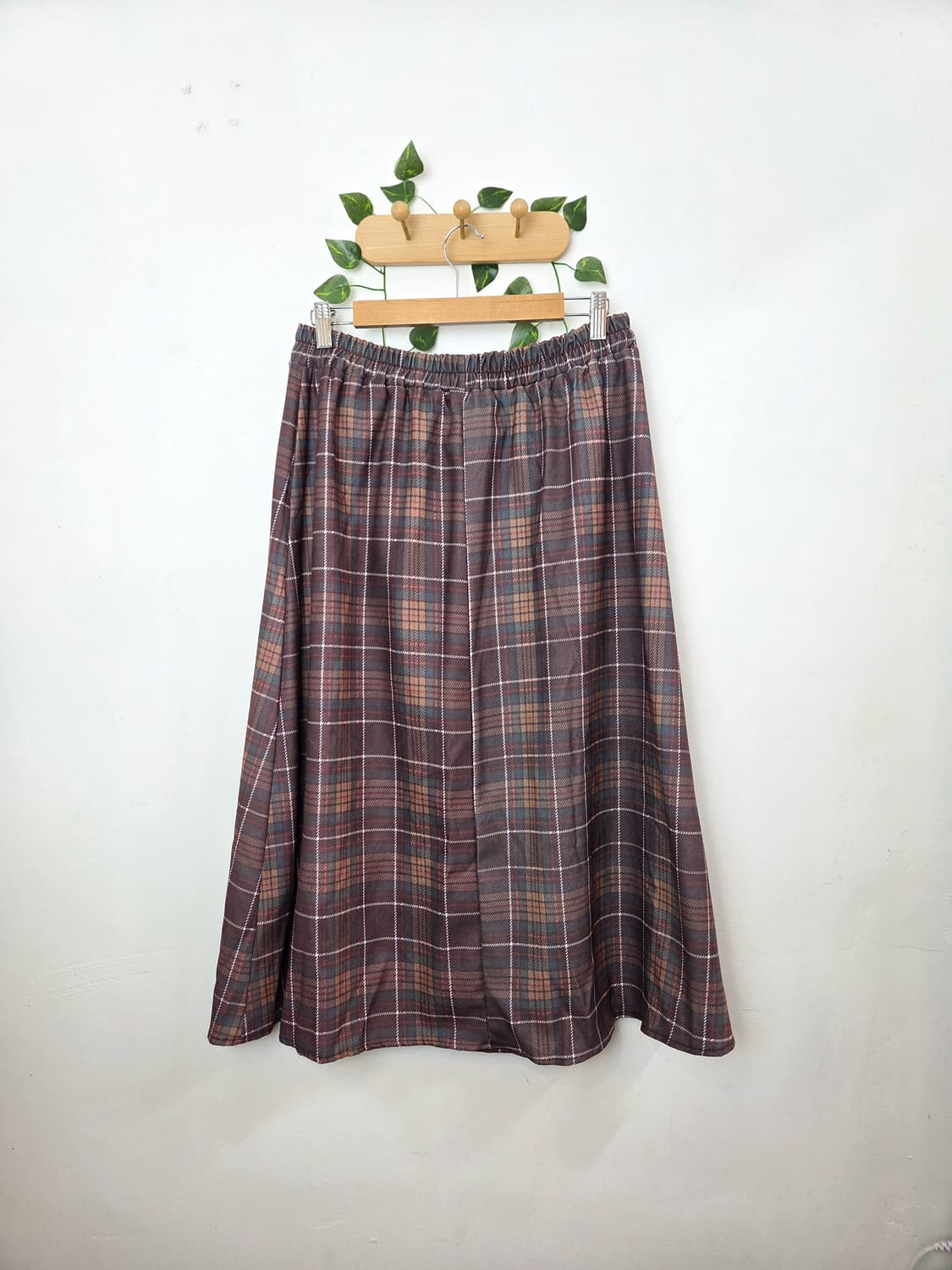 체크 롱스커트 [미사용품] 상품이미지5