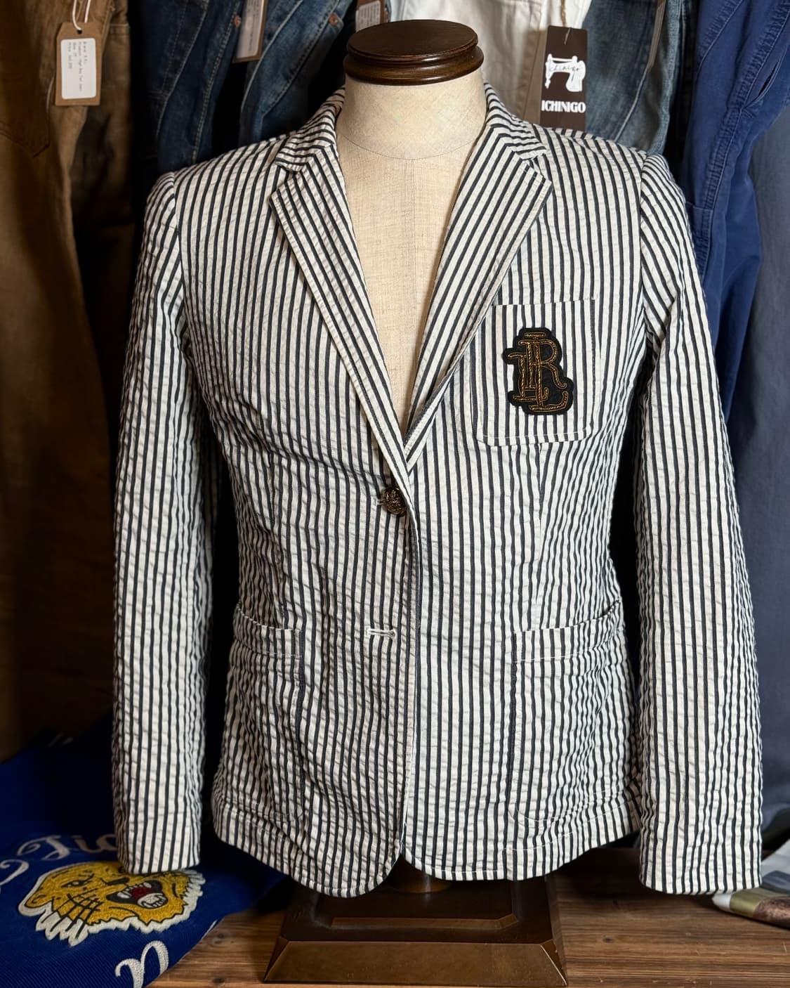 로렌 랄프로렌 시어서커 펠트 패치 자켓 10P 상품이미지8