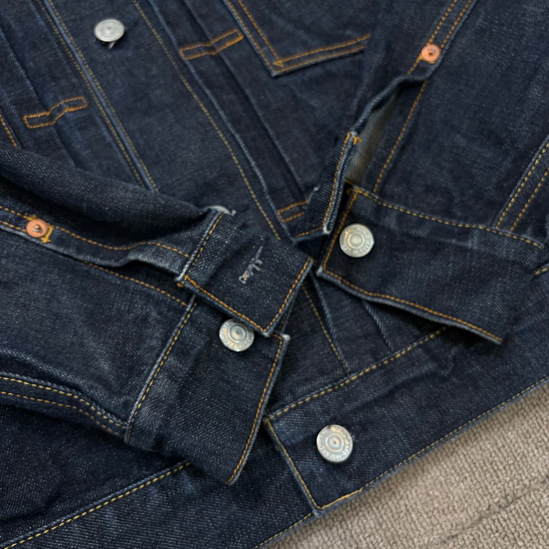 아웃스탠딩 셀비지 2세대 데님 트러커 지켓  상품이미지4