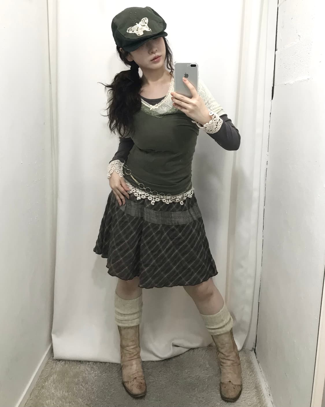 버터플라이 카키 코디 세트 ⭐️ 상품이미지1