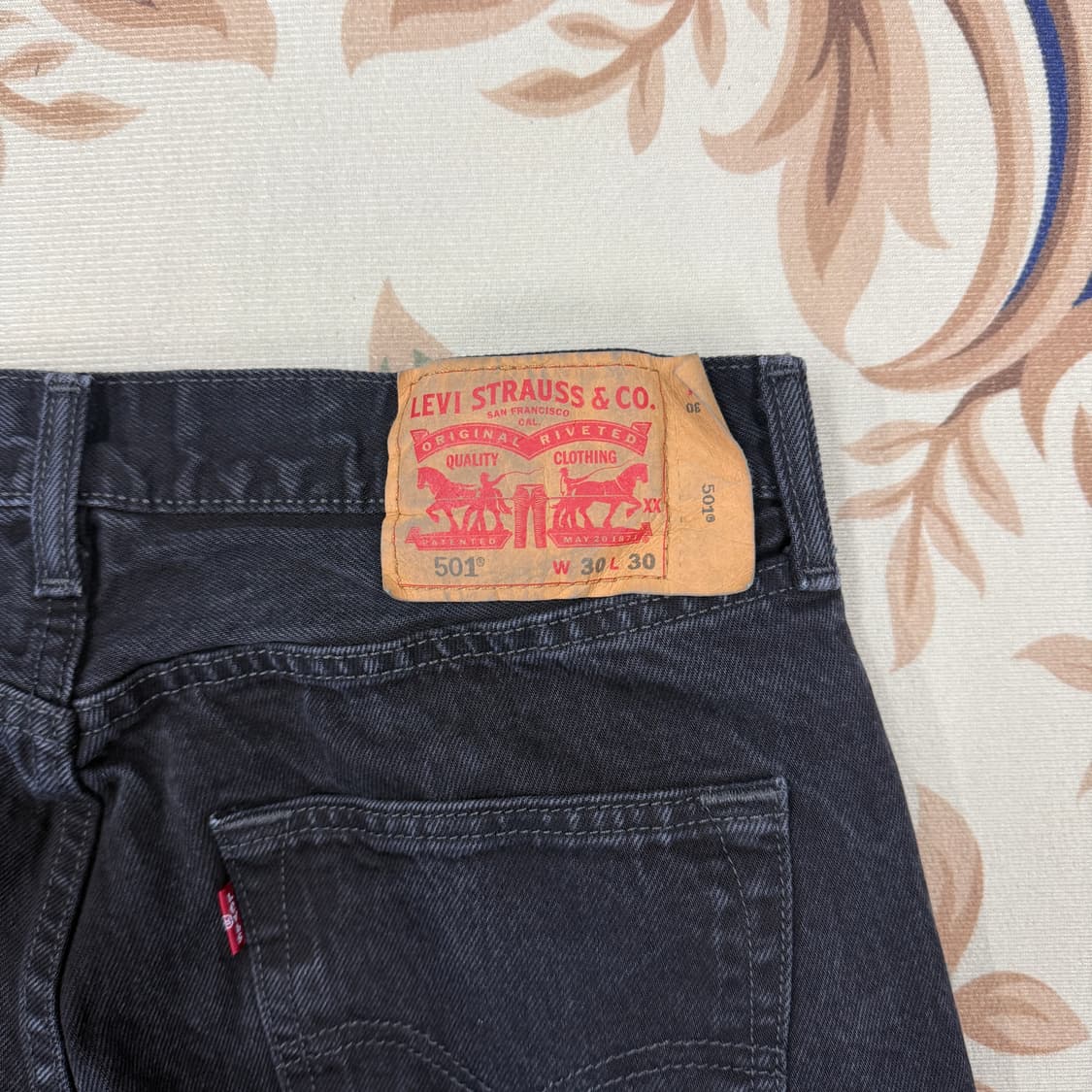 (30)리바이스Levis 501블랙데님팬츠 상품이미지2