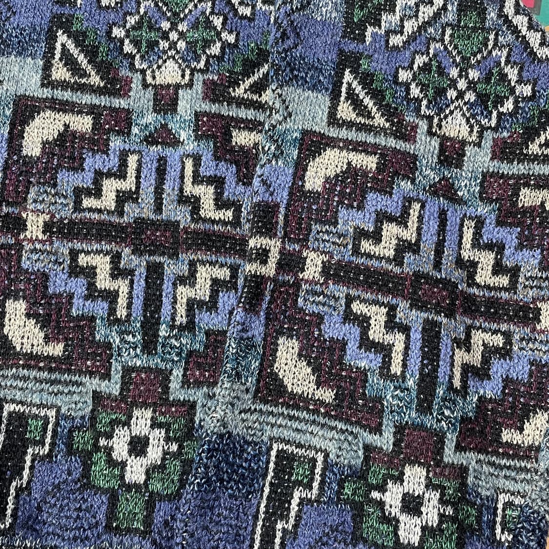 [L]80’s 이태리 울 혼방 패턴 스웨터 상품이미지5