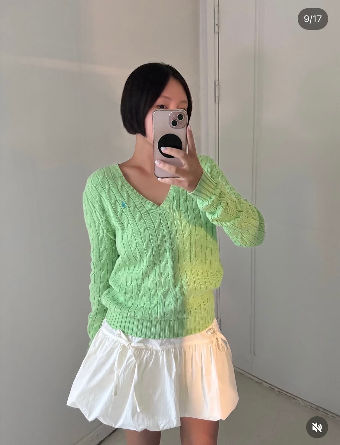 폴로 랄프로렌 브이넥 케이블니트 상품이미지1