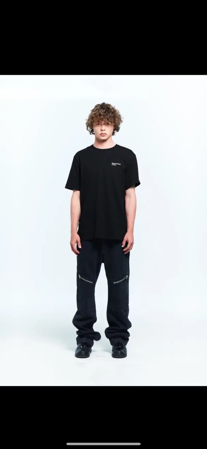 플라스틱프로덕트 MPa T-SHIRT 반팔 블랙 새상품 L 상품이미지1