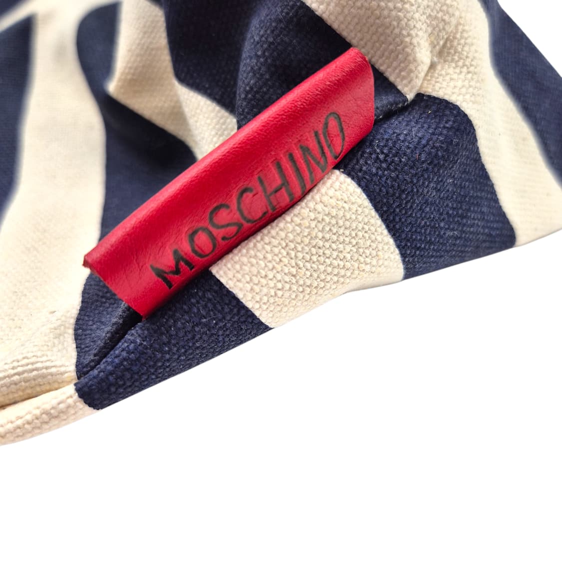 90s 모스키노 스프라이프 장미 레더 토트백 상품이미지6