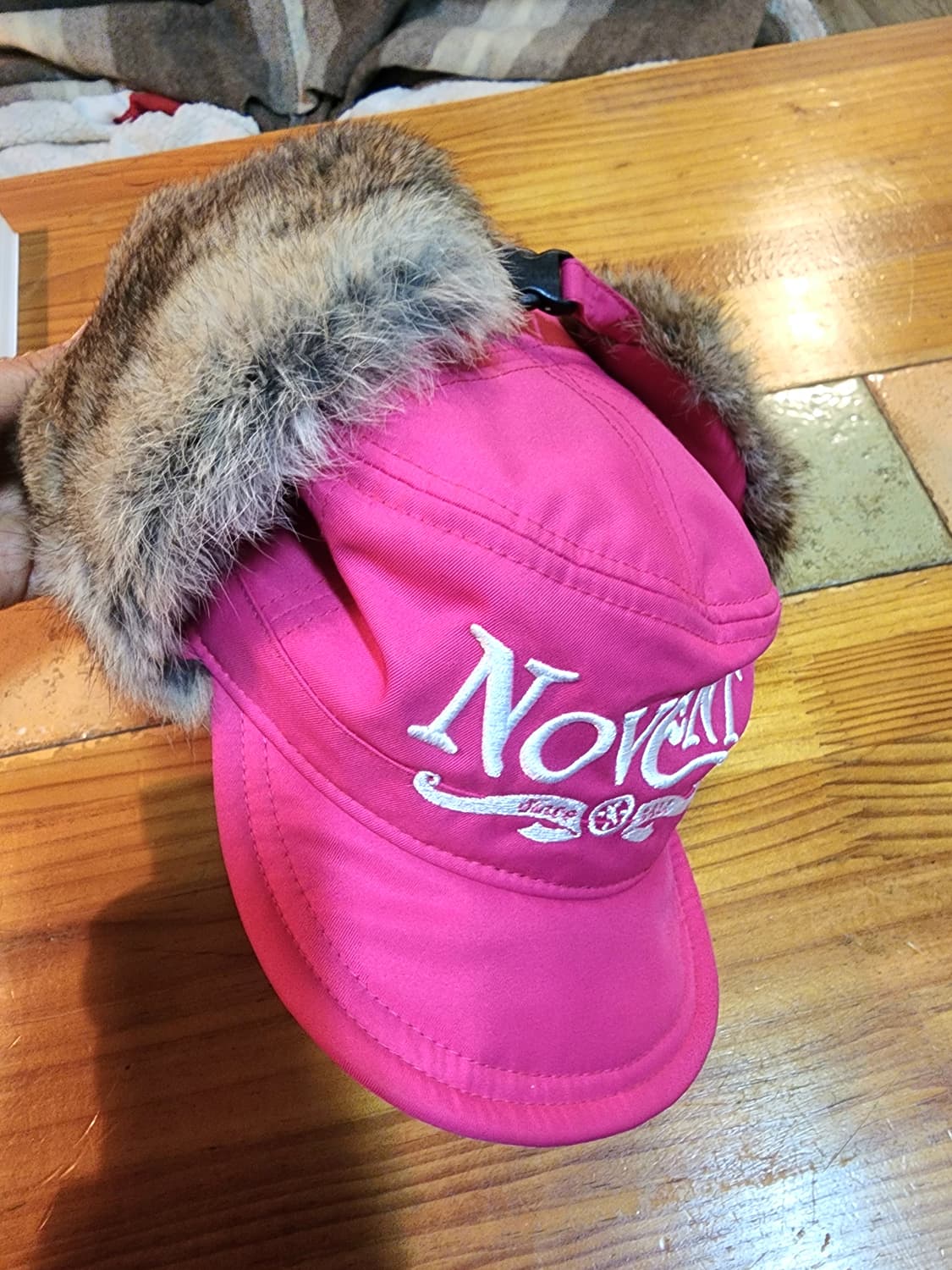 novent 핫핑크 귀돌이 방한모자 상품이미지7