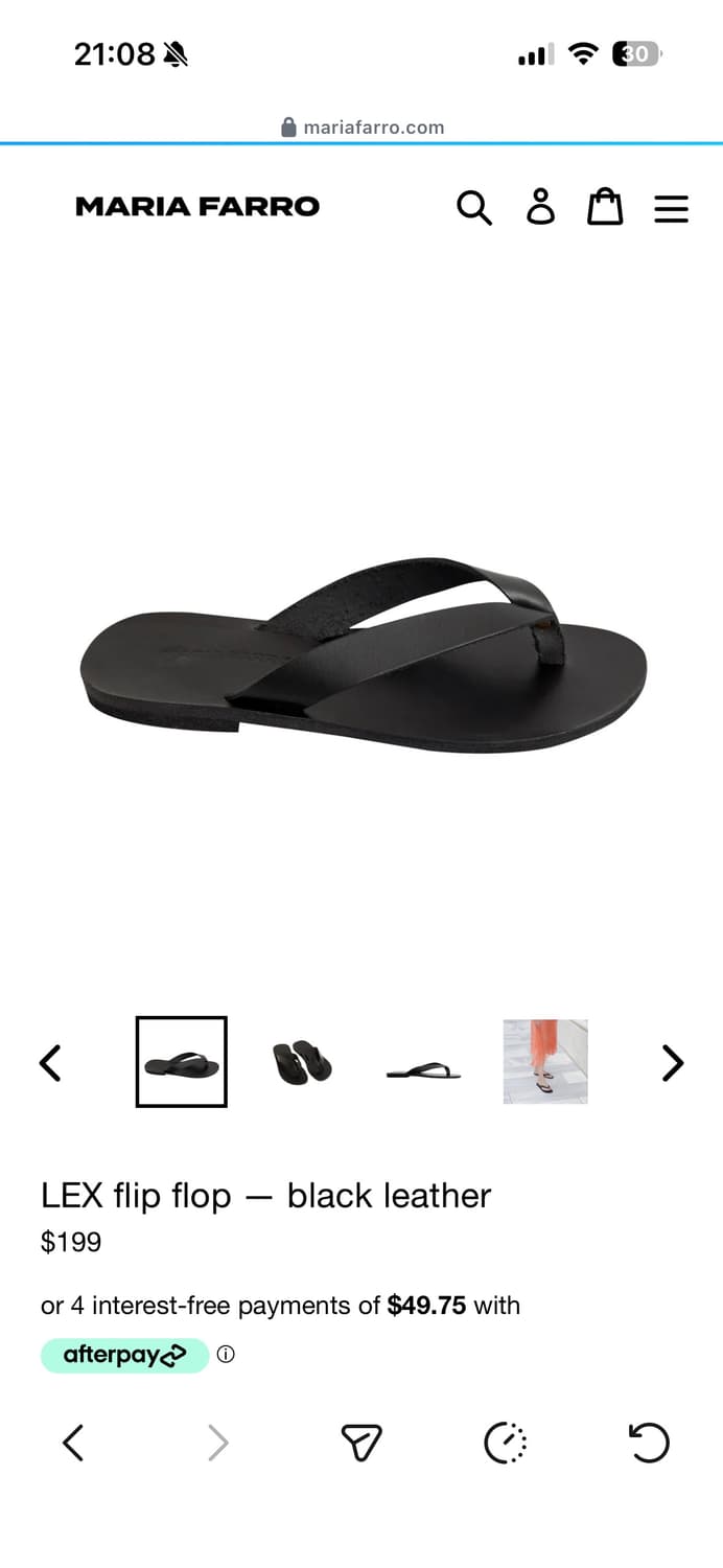 Maria farro 레더 플리플랍 37사이즈 상품이미지2